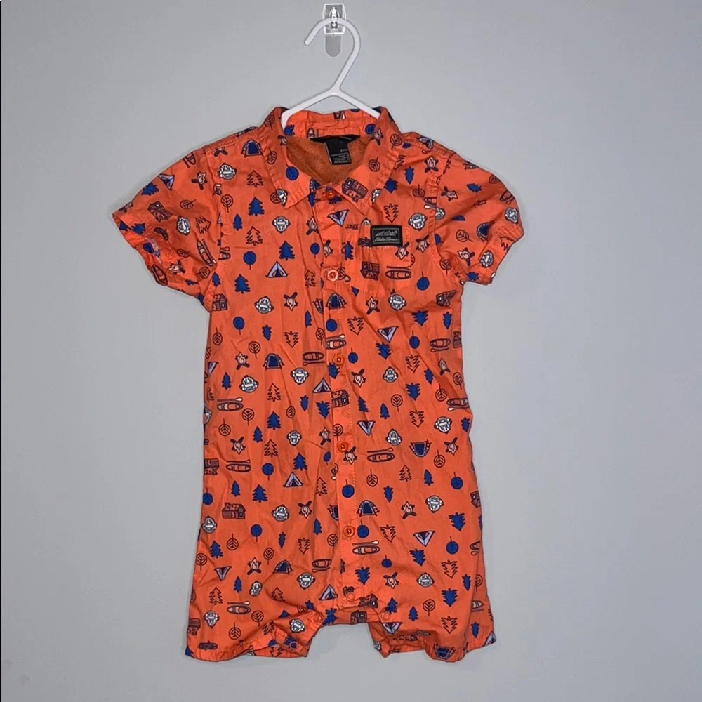 Eddie Bauer Kids One Piece - Orange with Blue Accents